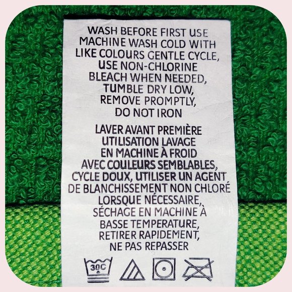 NWT 2x Lacoste Bath Towels Green w/ Embroidered Crocodile Logo Cotton 30" x 52" - Picture 7 of 9